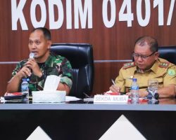 Jelang Pelaksanaan TMMD ke-119, Dandim 0401/Muba pimpin Rapat Koordinasi