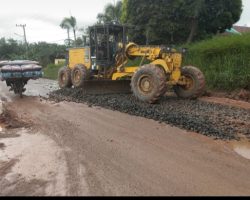 Perbaikan Jalan Rusak di Keluang dan Jirak Jaya Dikebut