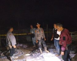 Polsek Babat Toman Amankan Pelaku Kebakaran Ilegal Refinery