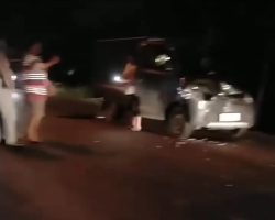 Diduga Mobil Minyak Mentah Alami Laka Lantas di Desa Rantau Panjang