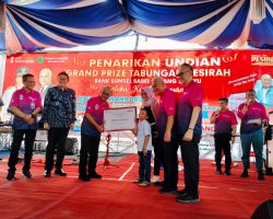 PJ Bupati Muba Apriyadi Resmi Membuka “Penarikan Undian” Grand Prize Tabungan Bank Sumsel Babel Cabang Sekayu