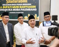 Dihadapan Pengurus IKA-Muba, Pj Bupati Apriyadi Umumkan Tahun 2024 ini Listrik MEP Beralih ke PLN