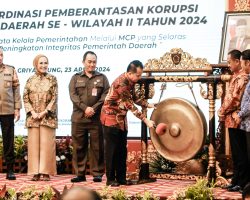 Pj Bupati Muba Sandi Fahlepi Hadiri Rakor Pemberantasan Korupsi Pemerintah Daerah se-Wilayah II Tahun 2024