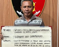 Unit Reskrim Polsek Babat Toman Berhasil Amankan Tersangka Peristiwa Terbakarnya Illegal Refinery