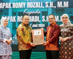 Pisah Sambut Kajari Muba, Pj Bupati H Sandi Fahlepi Harap Sinergitas Terus Terjaga