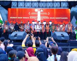 Pj Bupati Sandi Fahlepi Hadiri Peluncuran Pemilihan Bupati dan Wakil Bupati Muba Tahun 2024