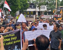 Ratusan Massa Aksi Minta Warga Muba Jangan Diobok-obok oleh Kepentingan Politik