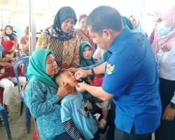 Desa Sereka Turut Sukseskan Program Pemerintah Pekan Imunisasi Nasional Polio 2024