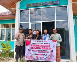 Cooling System Pilkada,Polsek Sungai Keruh Sosialisasikan Pilkada Damai 2024