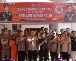 Peringati HUT Humas Polri Ke-73,Polres Muba Gelar Donor Darah