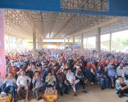 Ribuan Masyarakat Muba Tumpah Ruah Hadiri Acara Silaturahmi Calon Bupati Dan Waki Bupati Muba Toha-Rohman