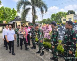 Pijakan Kaki Di Polsek Sanga Desa,IPTU Joharmen Disambut Meriah Forkopimcam Sanga Desa