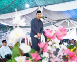 Wabup Muba Hadiri Haul dan Tasyakuran Keluarga Sugeng Budiarto di Tungkal Jaya