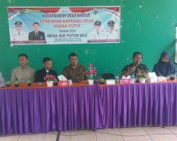 Musdesus telah dilaksanakan, Koperasi Desa Merah Putih Desa Air Putih Ulu Resmi Dibentuk