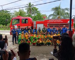 Satpol PP dan Tim Damkar Muba Terima Kunjungan Edukasi TK Aisyiyah Kecamatan Babat Toman