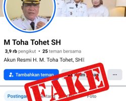 Hati-Hati! Waspadai Akun Facebook Palsu Mengatasnamakan Bupati H. M. Toha