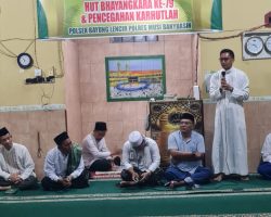 Sambut Hari Bhayangkara Ke – 79, Polsek Bayung Lencir Gelar Doa Bersama