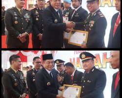 Kapolsek dan Kanitreskrim Polsek Sanga Desa Terima Penghargaan Atas Pengungkapan Kasus Perampokan di Keban 1