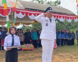 Kades Bukit Selabu Pimpin Upacara Peringatan Hari Kemerdekan Republik Indonesia Ke – 80 Tahun