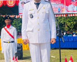 Kades Sindang Marga Pimpin Upacara HUT RI Ke -80 Tahun