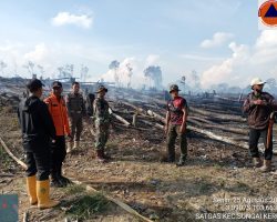 BPBD Muba dan Tim Gabungan Sukses Jinakkan Api di Sungai Keruh