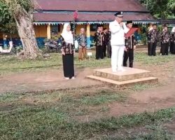 Sukses dan Khidmat, Kades Sereka Pimpin Upacara HUT RI Ke -80 Tahun