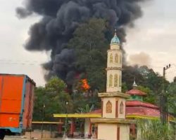 Kebakaran Sumur Minyak Ilegal Di Kecamatan Bayung Lencir, Korban Jiwa Berjatuhan