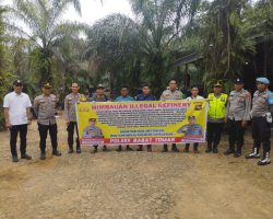 Gerak Cepat Ambil Langkah Preventif, Polsek Babat Toman Berikan Himbauan Kepada Pemilik Illegal Refinery