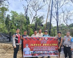Ambil Langkah Mitigasi, Polsek Batanghari Leko Berikan Himbauan Tegas Kepada Pelaku Illegal Drilling
