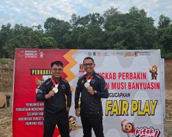 Cabor Menembak Production Beregu,Duet AKBP God Parlasro dan IPTU Joharmen Berhasil Sumbangkan Medali Perak Untuk Muba