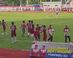 Tim Sepakbola Kota Palembang Raih Medali Emas Porprov Sumsel