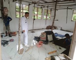 Usai Upacara Hari Pahlawan, Kades Sindang Marga Tinjau Proses Pembangunan Gedung Paud Desa Sindang Marga