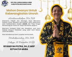 Peduli Terhadap Sesama, IPTU Joharmen Kapolsek Sanga Desa Berangkatkan Ketua PJS Muba Umroh