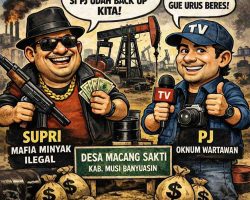 Diduga Wartawan Back Up Aktivitas Sumur Minyak, Mafia Seakan Menantang Hukum