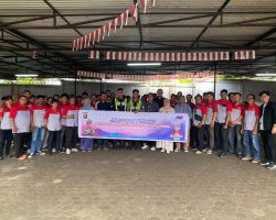 Ditlantas Polda Sumsel Gandeng JNE Palembang Edukasikan Keselamatan Lalu Lintas Melalui Safety Riding