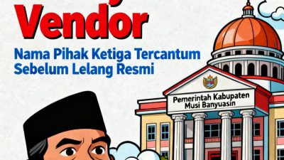 Diduga Belum Ada Lelang Resmi, Sejumlah Proyek di Bagian Umum Setda Muba Sudah Ada Nama Pihak Ketiga