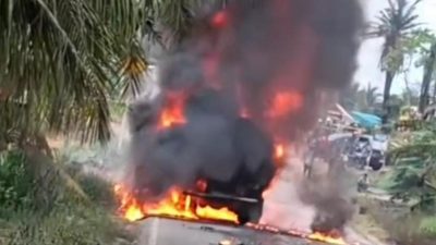 Polres Muba Tak Mampu Atasi Distribusi Minyak Ilegal, Tragedi Angkutan Minyak Terbakar Terjadi di Desa Kaliberau