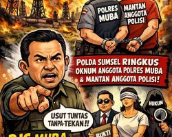Oknum Anggota Polres Muba “F” dan Mantan Anggota Polisi “M” Diduga Ditahan di Polda Sumsel, Apakah Buntut Kasus Kebakaran Sumur Minyak di Keluang ?