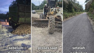 Gandeng Perusahaan Perbaiki Jalan, Camat Bayung Lencir Komitmen Bangun Infrastruktur Wujudkan “Muba Maju Lebih Cepat”