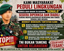 PJS Muba Minta Oknum TNI Bernama Ronald Diperiksa Terkait Dugaan Terlibat Kegiatan Tambang Minyak di Lahan PT BSS