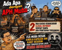 PJS Muba Kritik, Belum Adanya Tersangka yang Ditetapkan untuk Kasus Kebakaran Ilegal Refinery di Babat Toman dan di Bayung Lencir