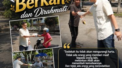 Jum’at Berkah, PJS Muba Bagi Nasi Kotak Gratis kepada Warga di Kota Sekayu