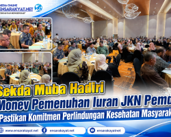 Sekda Muba Hadiri Monev Pemenuhan Iuran JKN Pemda, Pastikan Komitmen Perlindungan Kesehatan Masyarakat