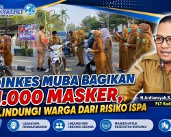 Dinkes Muba Bagikan 1.000 Masker, Lindungi Warga dari Risiko ISPA