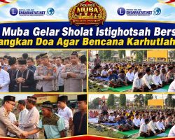 Polres Muba Gelar Sholat Istighotsah Bersama, Kumandangkan Doa Agar Bencana Karhutlah Berlalu