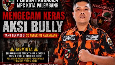 Pemuda Pancasila MPC Kota Palembang Desak Penanganan Dugaan Bullying di SD Negeri 81, Jika Tak Ada Perubahan Siap Gelar Aksi