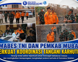 Mabes TNI dan Pemkab Muba Perkuat Koordinasi Tangani Karhutla