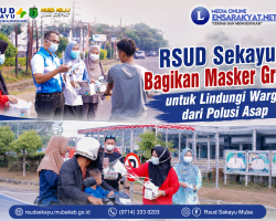 RSUD Sekayu Bagikan Masker Gratis untuk Lindungi Warga dari Polusi Asap