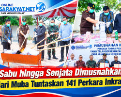 Sabu hingga Senjata Dimusnahkan, Kejari Muba Tuntaskan 141 Perkara Inkracht
