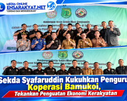Sekda Syafaruddin Kukuhkan Pengurus Koperasi Bamukoi, Tekankan Penguatan Ekonomi Kerakyatan